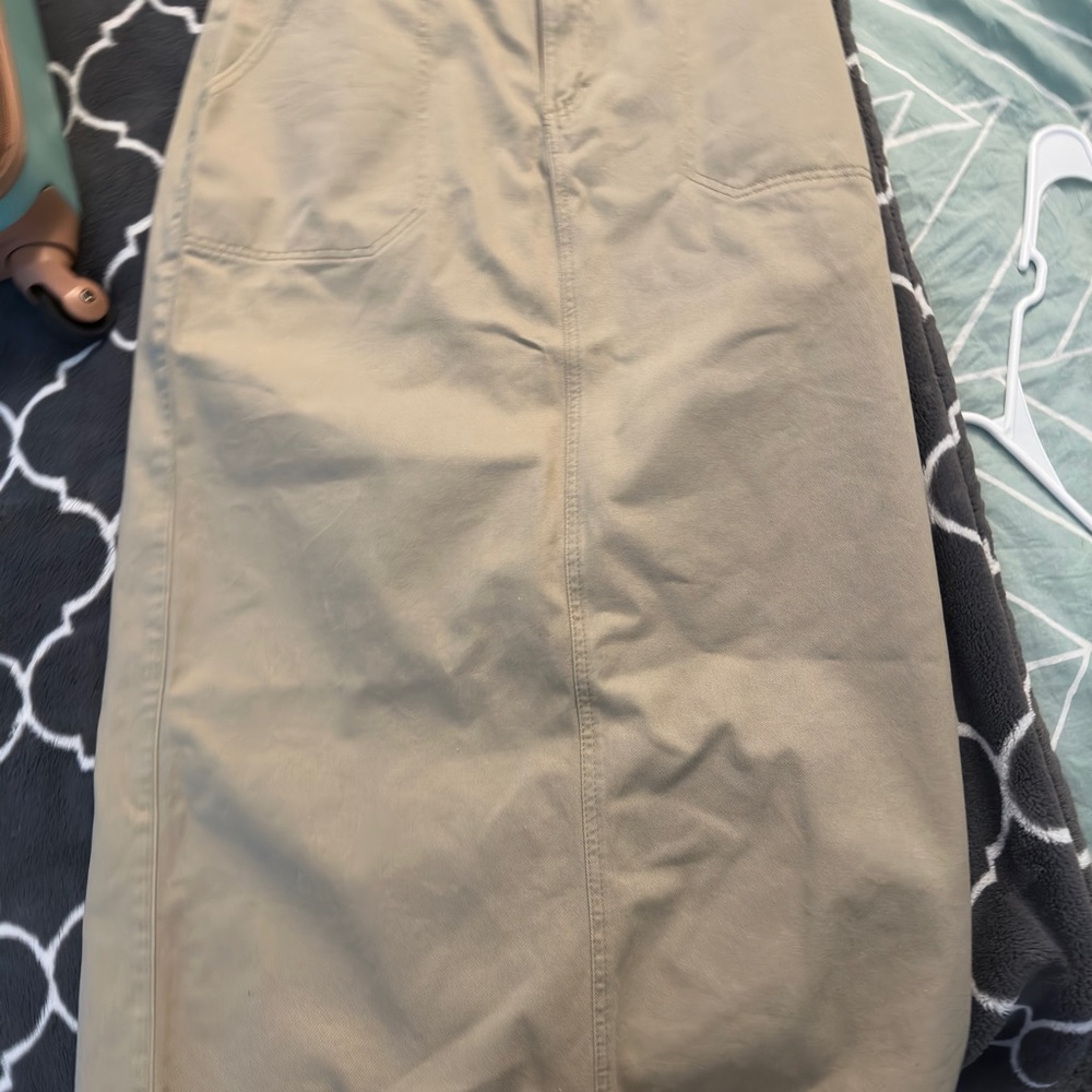 Vintage riveted lee dungarees denim skirt  Size12